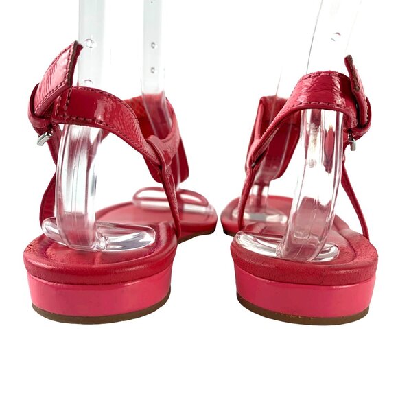 COLE HAAN D40294 Pink Leather Thong‎ Slingback Sandals - Picture 8 of 10
